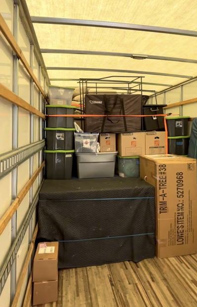 Boxes and bins safely secured